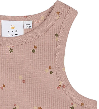 The New Tanktop - Rib - TnOreta - Adobe Rose w. Flowers