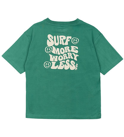 The New T-Shirt - TnOre - Fles Green m. Tekst