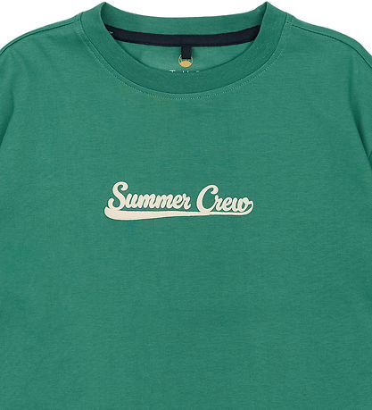 The New T-Shirt - TnOre - Fles Green m. Tekst