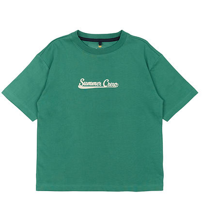 The New T-Shirt - TnOre - Fles Green m. Tekst