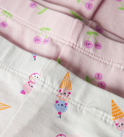 Name It Leggings - NmfVivian - 2er-Pack - Ballerina AOP/Hellweiß