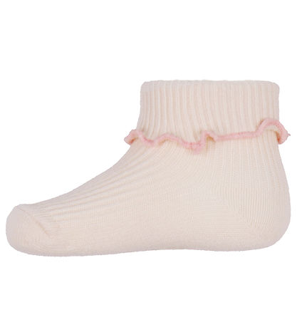 Konges Sløjd Socks - 2-Pack - Rib - Rose/Off White