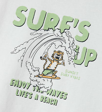 Name It T-shirt - NmmVagno - Bright White/Tiger Surf
