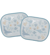 Little Dutch Pram Sun Shade to Car - 2-Pack - 36x44 cm - Ocean D