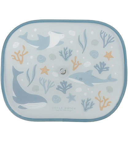 Little Dutch Pram Sun Shade to Car - 2-Pack - 36x44 cm - Ocean D