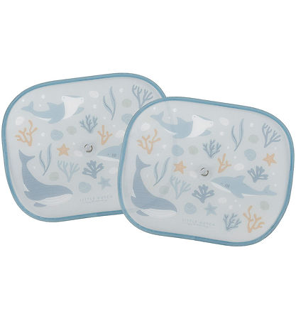 Little Dutch Pram Sun Shade to Car - 2-Pack - 36x44 cm - Ocean D