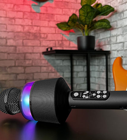 N-Gear Microfoon m. Licht - Draadloos - Star Mic 100 - Space Gre