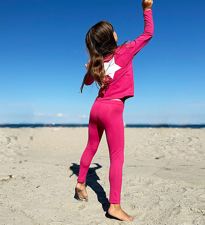 Petit Crabe Swim Leggings - Flight - UV50+ - Mulberry