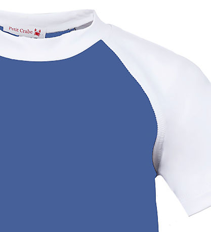 Petit Crabe Uimatoppi - Raglan - UV50+ - Safiiri/White