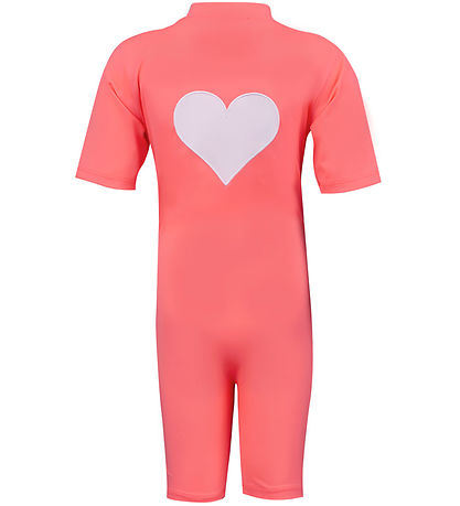 Petit Crabe Coverall Swimsuit - Noe - UV50+ - Tropicana w. Heart