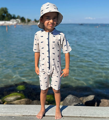 Petit Crabe Coverall Swimsuit - Natsu - UV50+ - Sand Fish