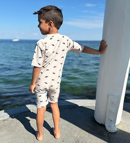 Petit Crabe Coverall Swimsuit - Natsu - UV50+ - Sand Fish