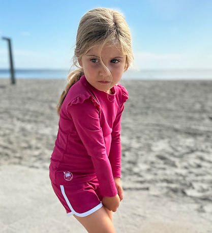 Petit Crabe Swim Shorts - Alexa - UV50+ - Mulberry