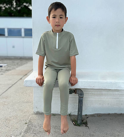 Petit Crabe Swim Leggings - Flight - UV50+ - Olive