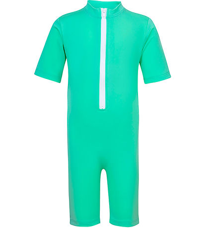 Petit Crabe Coverall Swimsuit - Noe - UV50+ - Parrot w. Anchor