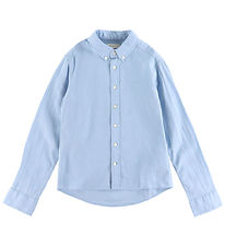 GANT Shirt - Linen/Cotton - Fresh Blue GANT Shirt - Linen/Cotton - Fresh Blue