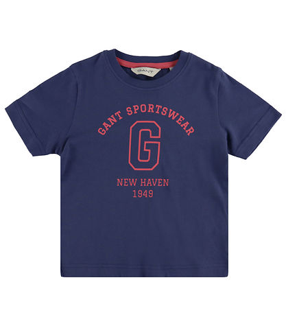T-Shirt GANT - Arche - Dusty Marine av. Imprimé T-Shirt GANT - Arche - Dusty Marine av. Imprimé