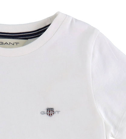 GANT T-Shirt - Shield - Wit GANT T-Shirt - Shield - Wit