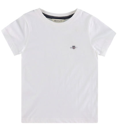 GANT T-Shirt - Shield - Wit GANT T-Shirt - Shield - Wit