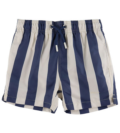 GANT Badeshorts - Dusty Navy m. Streifen