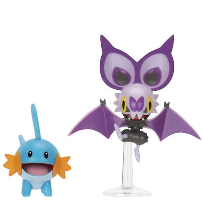 Pokémon Figuren - 2er-Pack - Battle Figure - Noibat/Mudkip