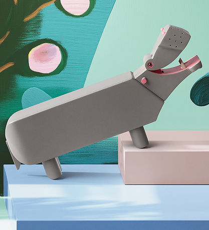 Kay Bojesen Träfigur - Flodhäst - 19 cm - Grå