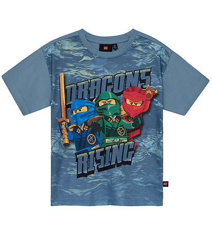 T-Shirt LEGO® Ninjago - LwTaffy 302 - Vieux Bleu av. Imprimé T-Shirt LEGO® Ninjago - LwTaffy 302 - Vieux Bleu av. Imprimé