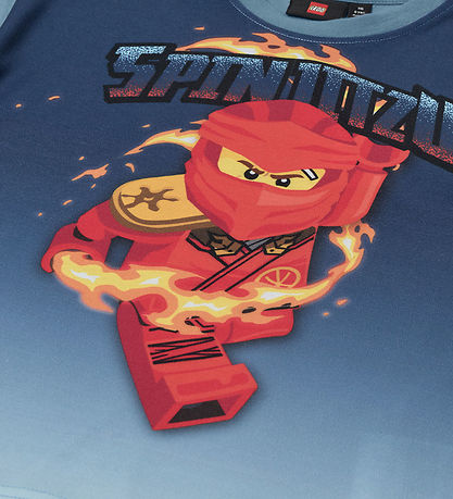 LEGO® Ninjago T-shirt - LwTaffy 307 - Dusty Blue w. Print