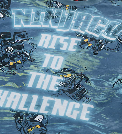LEGO® Ninjago T-shirt - LwTaffy 308 - Dusty Blue w. Print