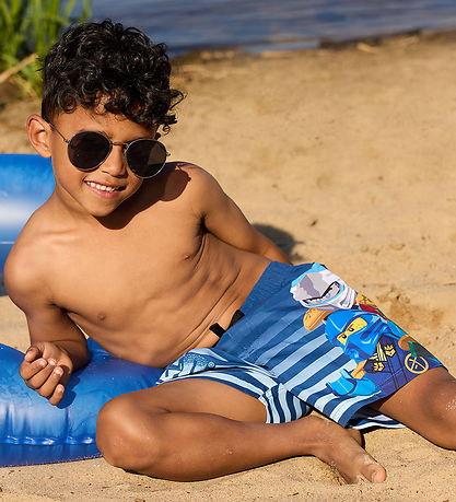 LEGO® Ninjago Swim Shorts - LwAgan 305 - Dark Blue w. Print
