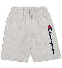 Champion Shorts - Grey Melange w. Logo Champion Shorts - Grey Melange w. Logo