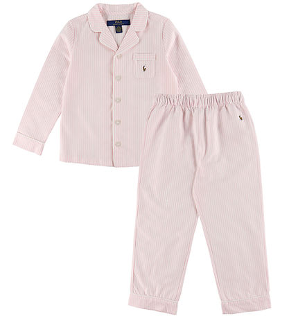 Polo Ralph Lauren Pyjama Set - Oxford - Bath Pink/White Striped