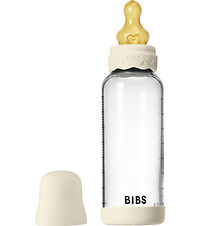 BIBS Bohemia Feeding Bottle - 240 mL - Glass/Natural Rubber - Iv BIBS Bohemia Feeding Bottle - 240 mL - Glass/Natural Rubber - Iv