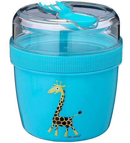 Carl Oscar Snackbox m. Kühlelement - N'Ice Cup L - Türkis m. Gi