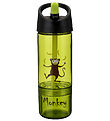 Carl Oscar Water Bottle w. Straws - 2-I-1 - Lime w. Monkey Carl Oscar Water Bottle w. Straws - 2-I-1 - Lime w. Monkey