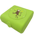 Carl Oscar Sandwich box - 14.5 cm - Lime w. Monkey