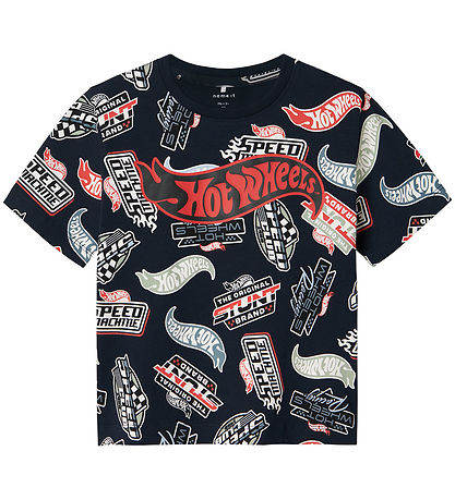 Name It T-shirt - NmmAry - Hot Wheels - Navy Blazer