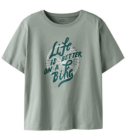 Name It T-shirt - NkmVagno - 2-Pack - Slate Gray/Navy Blazer