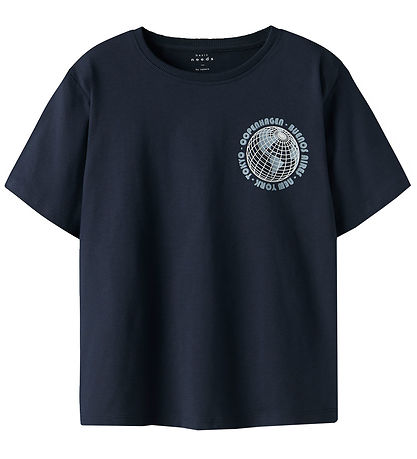 Name It T-shirt - NkmVagno - 2-Pack - Slate Gray/Navy Blazer