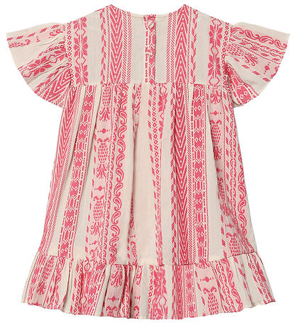 Fliink Dress - Addie - Cloud Dancer Pink Stripe