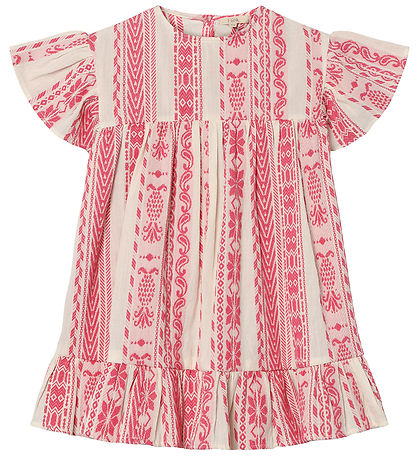 Fliink Dress - Addie - Cloud Dancer Pink Stripe