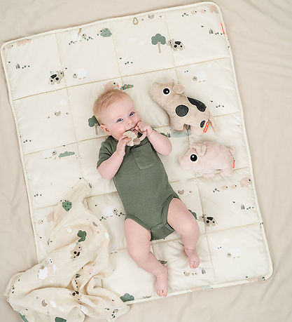 Done by Deer Play Mat - Tiny Farm - 80x100 cm - Sand