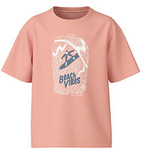 T-Shirt Name It - NkmVagno - Peach Pearl/Plage Palms T-Shirt Name It - NkmVagno - Peach Pearl/Plage Palms