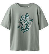 T-Shirt Name It - NkmVagno - Slate Gris/Vélo T-Shirt Name It - NkmVagno - Slate Gris/Vélo