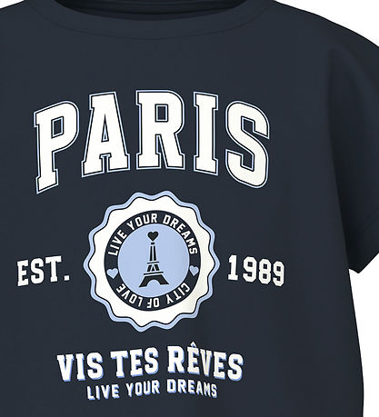 Name It T-shirt - Dark Sapphire/Paris