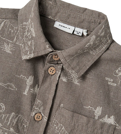 Chemise Name It - Nmmhestern - Noyer