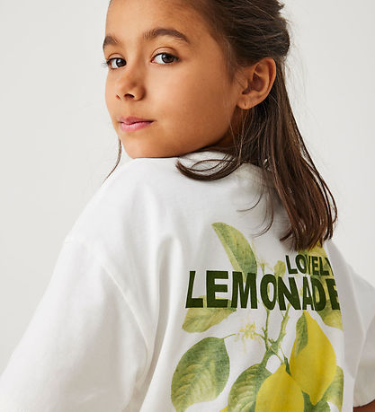 Kids Only T-shirt - CookHelen- Cloud Dancer/Lemonade