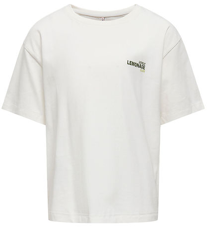 Kids Only T-shirt - CookHelen- Cloud Dancer/Lemonade