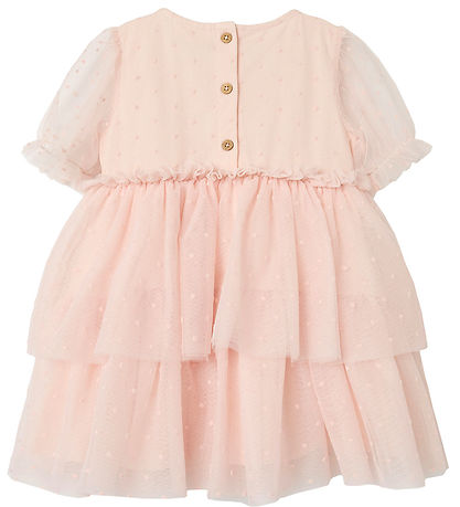 Lil' Atelier Kjole - NmfFrilla - Tyll - Peach Blush