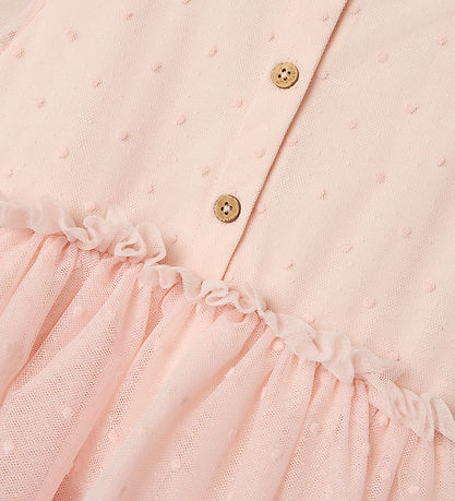Lil' Atelier Kjole - NmfFrilla - Tyll - Peach Blush